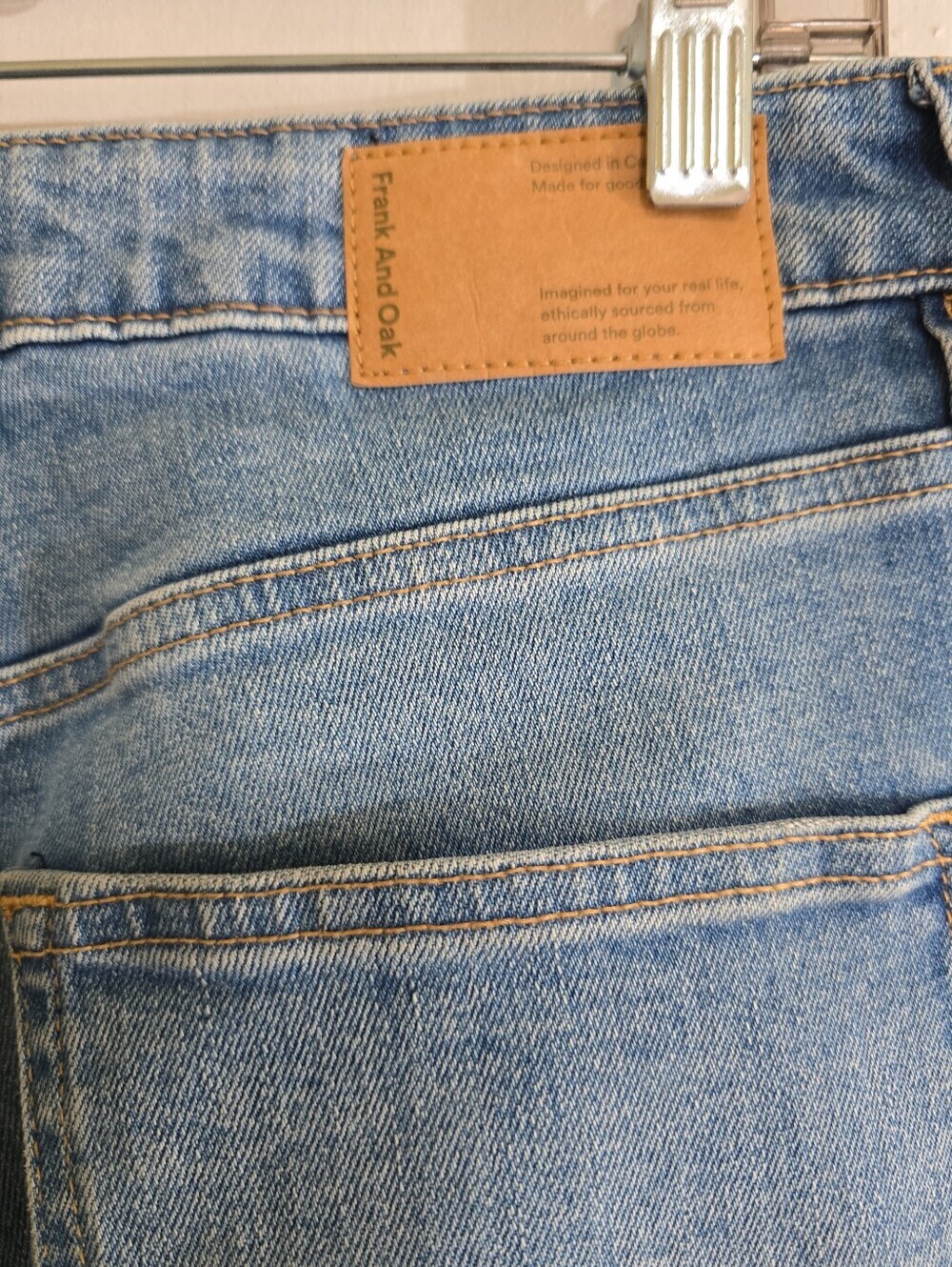 Frank And Oak Kim High-Rise Slim-Leg Jeans 28 Light Wash - Picture 6 of 10